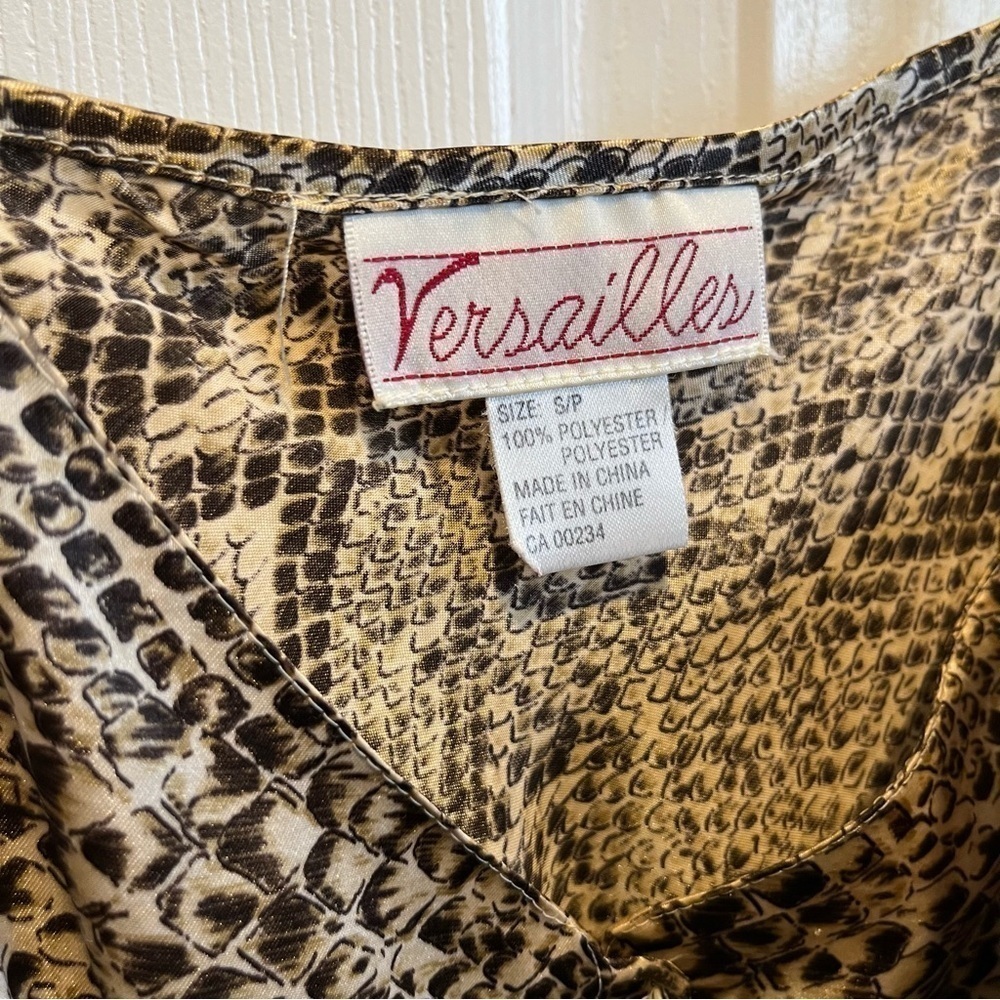 💥3/25$ Versailles Small vintage babydoll Women nightgown Dress black - Picture 2 of 5